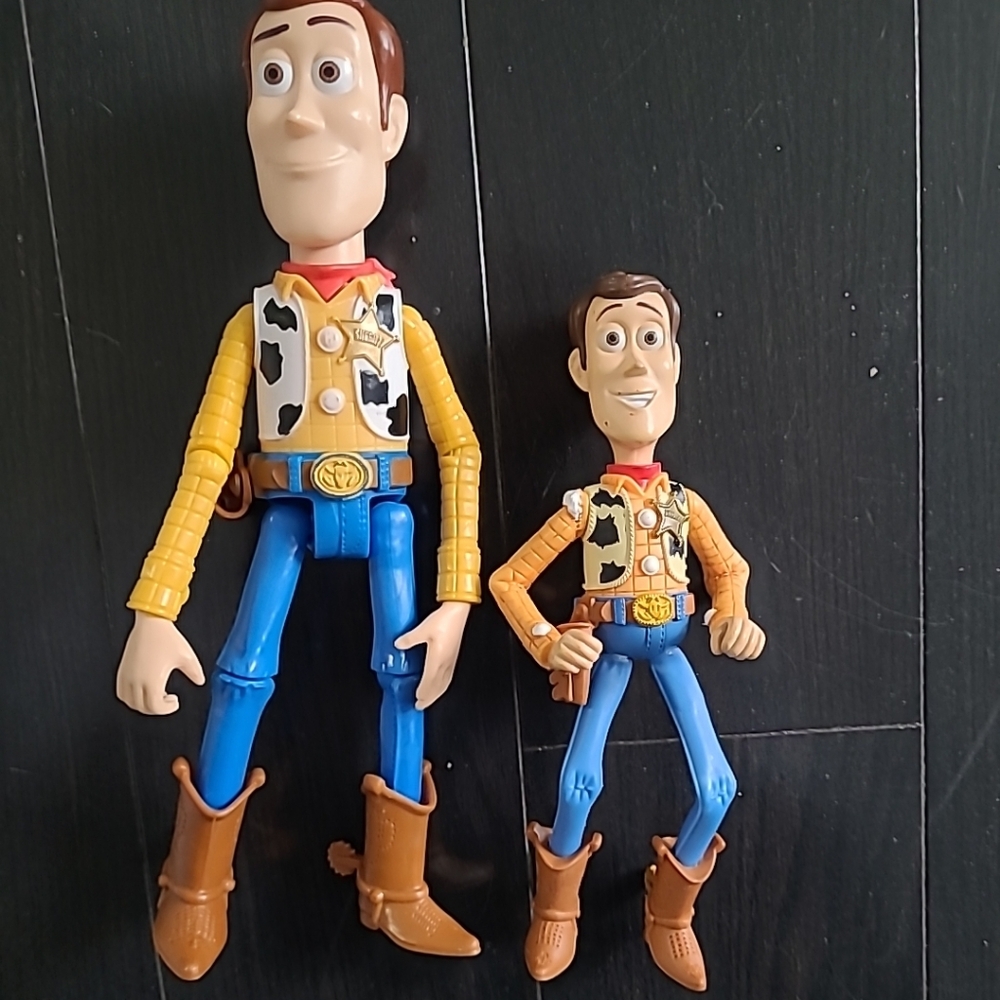 Disney Toy Story Woody Figures – 13” & 9” – Sheriff Woody